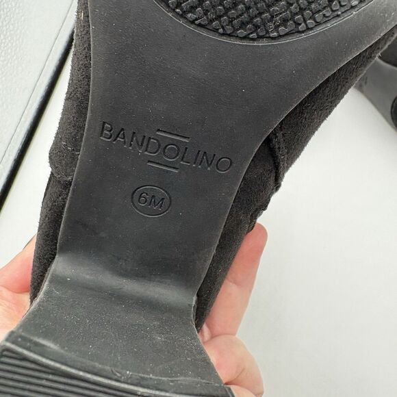 Bandolino Ankle Boots Bootie Women's Winter White Leather Heeled Size 6 New - Picture 8 of 9